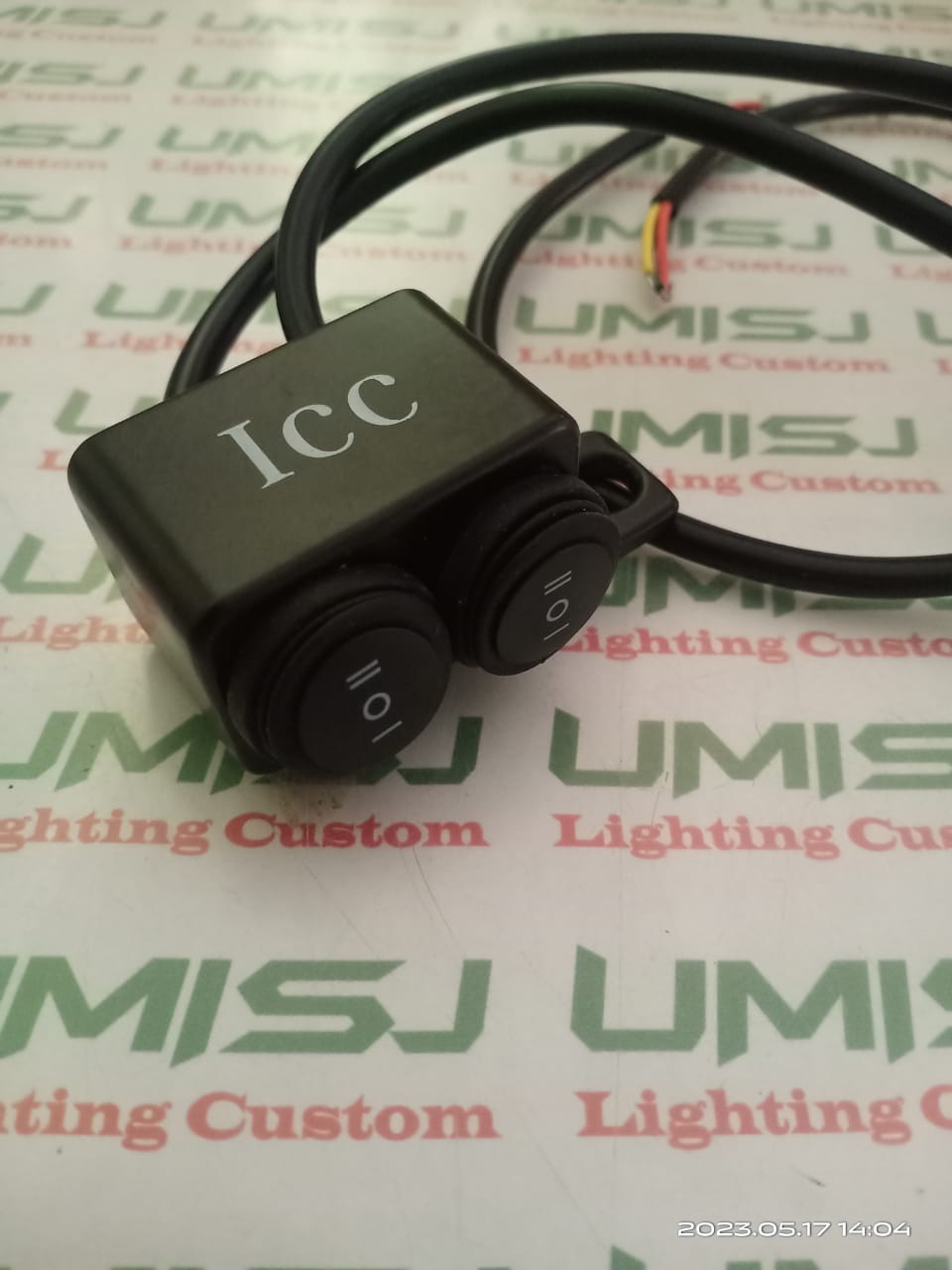 Saklar Lampu Motor Spion On Off ON Double ICC