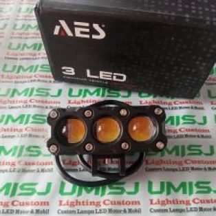 Mini Projie 3 Lensa Mata AS-3 LED