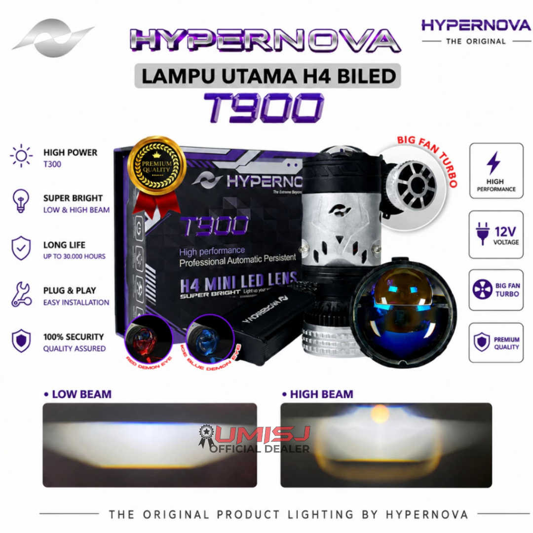 HYPERNOVA Lampu Utama H4 T900 85 WATT