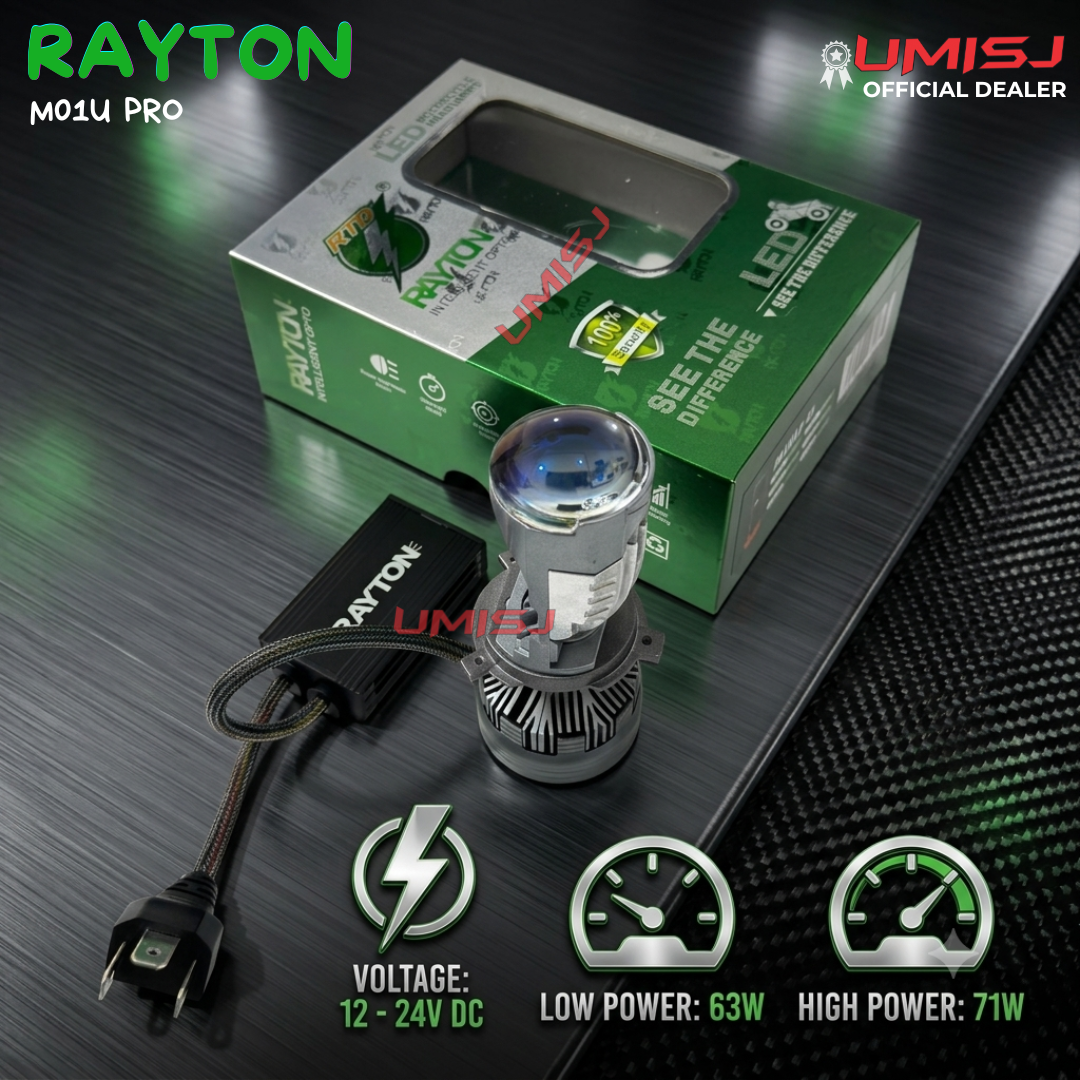 RTD RAYTON M01U PRO – Lampu Utama H4 Double Kipas