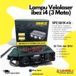Lampu Velolaser Ibez i4 – 3 Mata Mini Laser Cahaya Biled