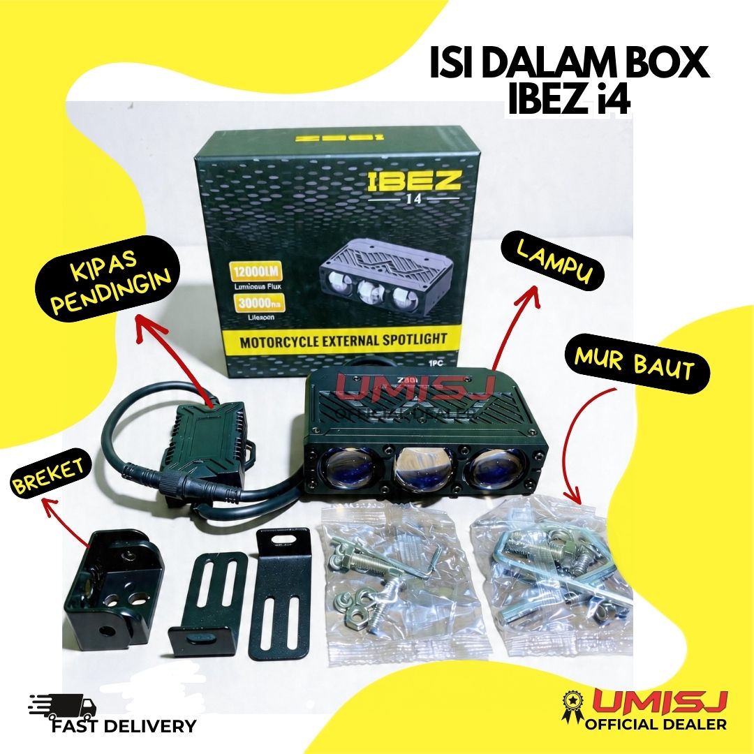 Lampu Velolaser Ibez i4 – 3 Mata Mini Laser Cahaya Biled
